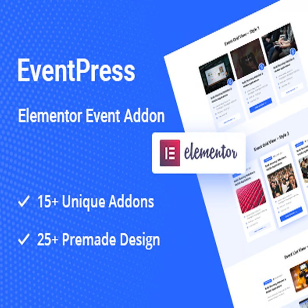 Elementor Events Addon - WordPress Events plugin