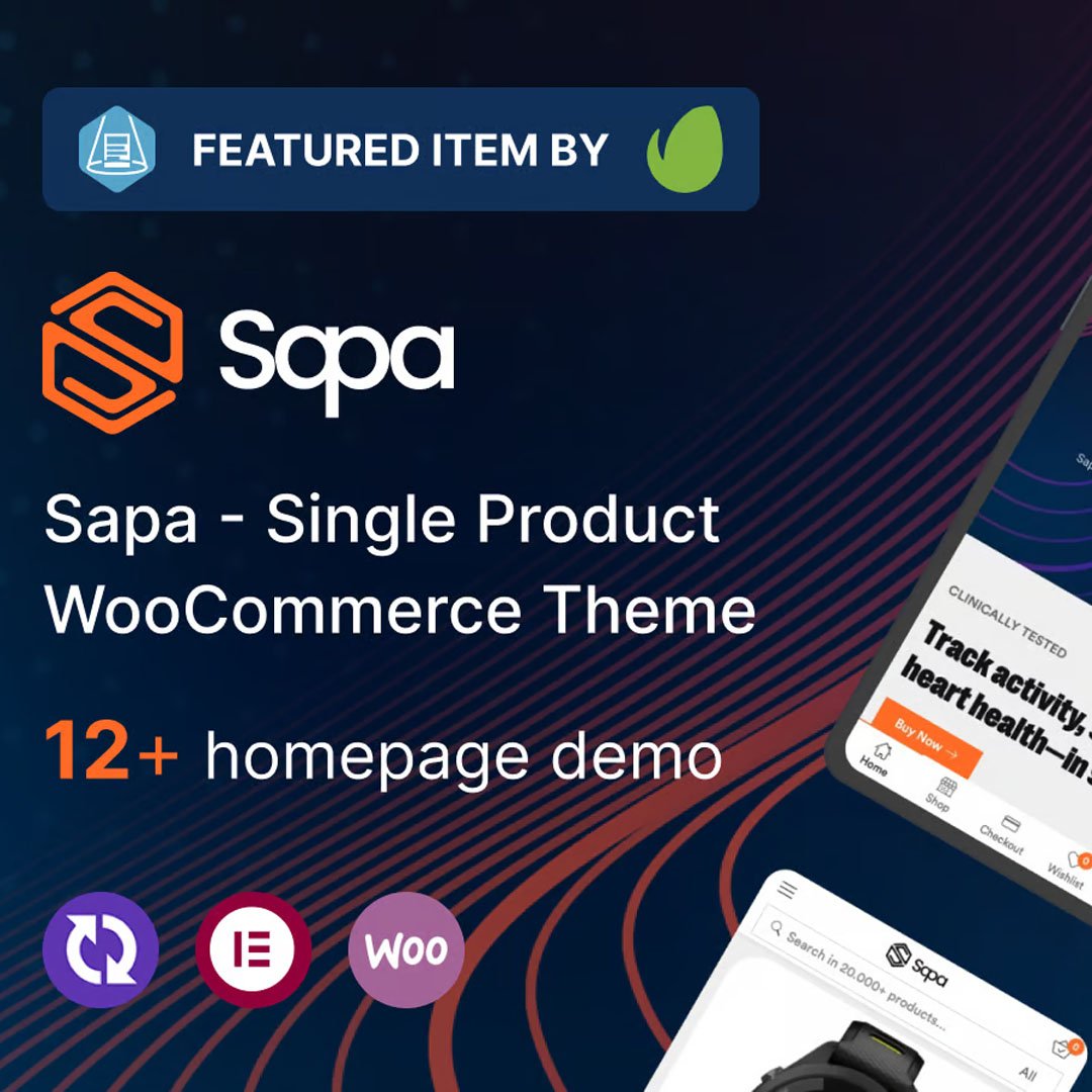Sapa - Product Landing Page WooCommerce Theme